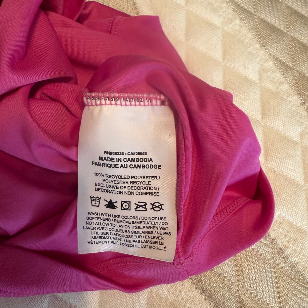 Nike Women's Hot Pink Performance Tank with Branded Racerback - Picture 3 of 4